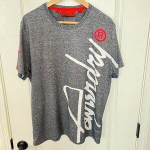 Authentic SUPERDRY British Design Japan Spirit Men’s Gray T-Shirt Sz.2XL